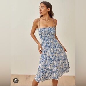 Reformation Sable Midi Dress in Bali Print Size Small